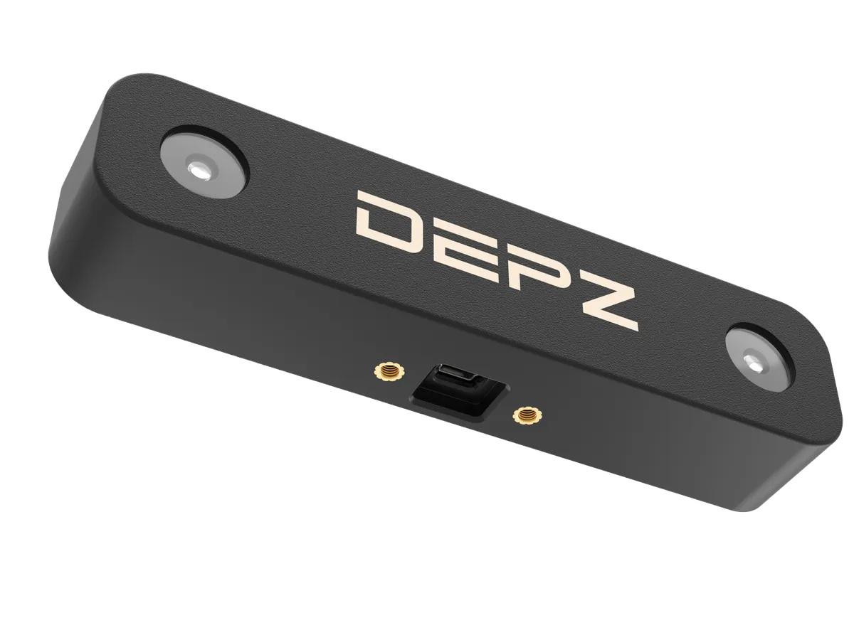 DEPZ Varius Regular stereo camera - perspective view showing camera depth and design