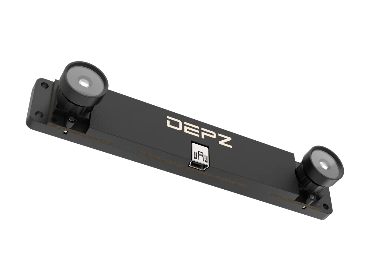 DEPZ Varius Module Regular stereo camera - perspective view showing camera depth and design