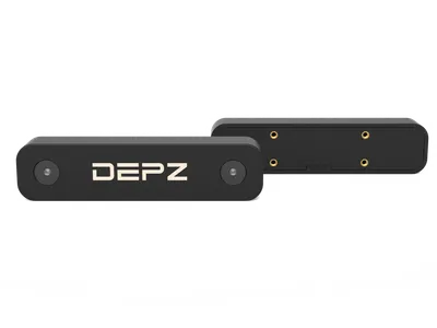 DEPZ Varius Regular stereo camera - rear enclosure view showing ports and connectors
